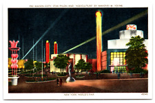 Postcard New York World's Fair Star Pylon And Agriculture By Mahonri M. Young picture