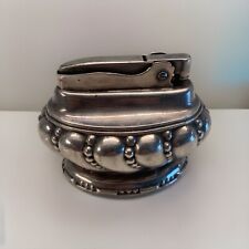 Antique Vintage 1950's Ronson Crown Silver Plated Table Lighter Newmark NJ USA M picture