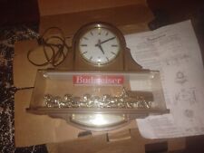Vintage 1970’s Budweiser Clydesdales clock In Box Never Used * Mancave * Bling picture