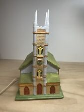 VTG Dickens of London Porcelain Collectable LIGHTED Christmas Village CHURCH 10
