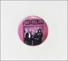 Bad English 1989 Vintage Original Button Pin Badge Neil Schon John Waite  picture