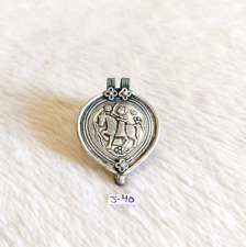 Vintage Handmade Tribal Goddess Baba Ram Dev Silver Amulet Pendant 17 Grams J40 picture