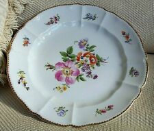 Vintage German Bavarian Porcelain Serving Plate Beautiful Hand Painted Flowers  picture