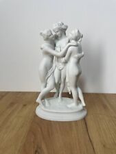 The Three Graces Parian Ware Nude Figurine Sculpture Germany Rare vintage picture