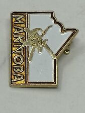 Vintage Manitoba Canada Souvenir Lapel Pin Made In Taiwan picture