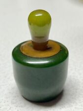 Vintage Bakelite Catalin Green Yellow Butter Mold Stamp picture
