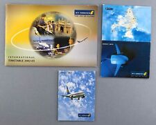JET AIRWAYS AIRLINE TIMETABLE X 3 - 2002/03 2003 INDIA picture