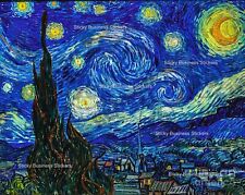 Van Gogh Sticker Vincent Van Gogh 1889 The Starry Night Painting Sticker 4 inch picture
