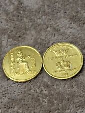 2020 Mardi Gras Krewe Of Isis Gold King / Queen Doubloon picture