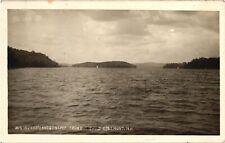 Real Photo 1912 Lake Sunapee EDGEMONT NEW HAMPSHIRE Big Island Postcard picture