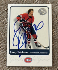 Larry Robinson signed autographed 2001 Fleer Greats of the Game #44 Card picture