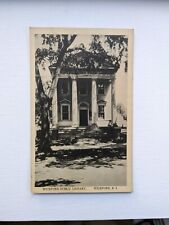 Wickford Public Library Entrance Vintage Postcard 1930s White Border Card Posted picture