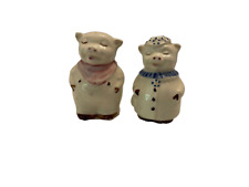 Vintage Shawnee Pottery Smiley and Winnie Pig Salt & Pepper Shakers EUC picture