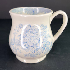 Vintage Burleigh Asiatic Pheasants Blue and White Mug B & L Coffee Tea England picture