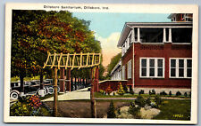 Postcard Indiana IN Cars Lined up in Front of Dillsboro Sanitarium Dillsboro Y11 picture
