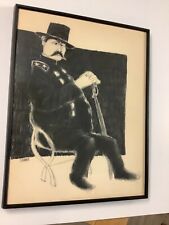 Union General Philip Sheridan Mixed-Media Drawing Signed Zimmer picture
