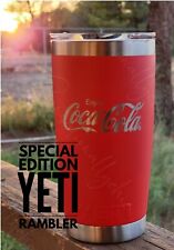 NEW Yeti Coca-Cola Coke Rambler 20 Oz Tumbler MagSlider LId Rare  picture