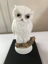6 Inch Vintage Ceramic Snowy White Owl Knobler Figurine. Harry Potter picture