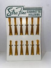 VINTAGE EXTRA FINE CIGARETTE HOLDERS DISPLAY CARD OF 12 picture