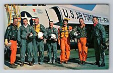 Original Seven Astronauts Selected By NASA, People, Antique Vintage Postcard picture