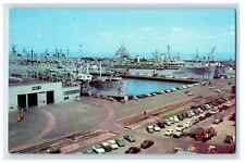 c1950's Water Front at US Naval Base Norfolk Virginia VA Unposted Postcard picture