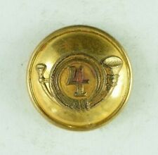 1880s-90s French 4th Regt Infantry German Made Original Uniform Button F13CT picture