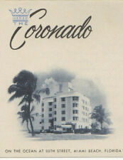 EP02  Coronado Pool Cabana Club Pamphlet Brochure Miami Beach 091a picture