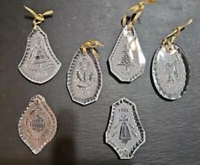 Waterford Crystal Christmas Ornaments, 1978, 1979, 1980, 1981, 1983, & 1984 picture