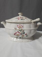 Vintage ~ House of Webster ~ Briar Rose ~ Small Soup Tureen with Ladle picture