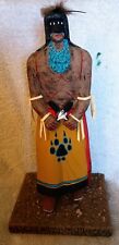 Native American Tunica-Biloxi Tribe Carved Morning Dancer Signed HG picture