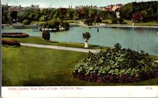 Postcard Public Garden West End of Lake Boston MA Massachusetts c.1901-1907 M158 picture