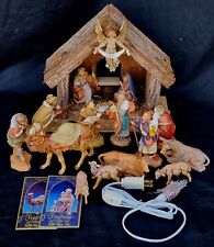 Rare 18pc Vtg The Fontanini Heirloom Nativity Scene Set Exclusive From Roman Inc picture