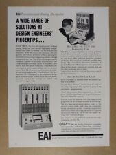 1960 EAI PACE TR-10 Analog Computer vintage print Ad picture