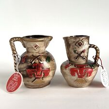 2 Vintage Native American Symbols Pottery 5