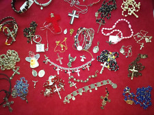 36 Piece Religious Lot Necklaces. Bracelets, Crucifix Jewelry Lot picture