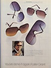 Vintage Print Ad 1980 Foster Grant Fashion Polarized Sunglasses **See Descr** picture