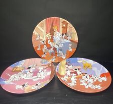 Christmas Gift Disney 8” Porcelain Decor Plates Lot Of 3 Disney 101 Dalmatians picture
