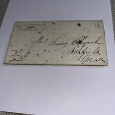 Antique 1843 Pre Civil War Era Family Update Letter to Ashfield MA Massachusetts picture