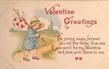 1913 St Valentines Day Greetings Postcard, S. Bergman, 1913, USA. #-1086 picture