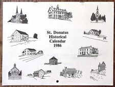 1986 ST. DONATUS IOWA HISTORICAL CALENDAR BONNIE RUBEL THEISEN EXCELLENT B343 picture