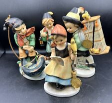 Vintage Friedel Bavaria West Germany Figures Boy (LOT OF 4) 5.5” ALL ONE PRICE.. picture