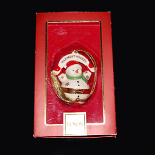 LENOX Chilly Charms Snowman Trinket Box Christmas Ornament Charms Inc picture