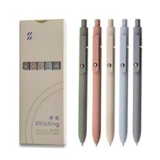 UIXJODO Gel Pens, 5 Pcs 0.5mm Japanese Black Ink Pens Fine Point Smooth Writing picture