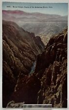 1907-1915 Royal Gorge Postcard Canon Of Arkansas River Colorado Post Card Train picture