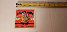 1930's-50's The Whirl Roller Rink, Eau Claire Wisconsin Label Vintage R1 picture
