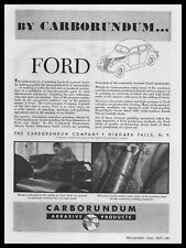 1937 Carborundum Abrasive Products Niagara Falls New York Ford Car Body Print Ad picture