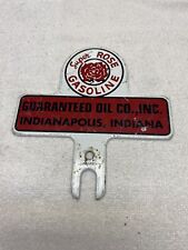 Vintage Rose Gas & Oil Indianapolis Indiana License Topper Original picture