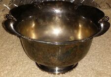 1800'S ROGERS SILVER PLATED RETICULATED BOWL ANCHOR STAMP #42771 RAINBOW TONING  picture