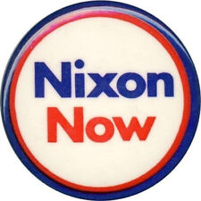 President RICHARD NIXON Vintage 1972 NIXON NOW Pinback Political Button VG COND. picture
