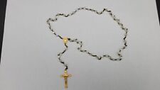 Vintage 800 Silver and Mother Of Pearl MOP Rosary picture